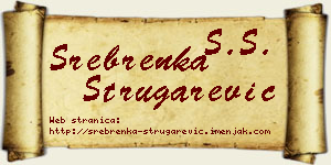 Srebrenka Strugarević vizit kartica